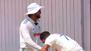 Moh. Siraj touched Rohit Sharma's feet after 5 wickets Haul by his strategy in Ind vs WI 2nd test