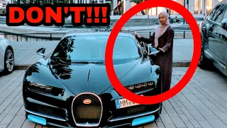 People SHOULDN'T touch expensive cars!!! [BUGATTI CHIRON]