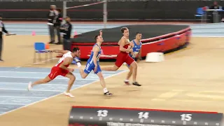 60 m Hurdles Group B Darko Pesić (MNE) 1. Place 27th Balkan Indoor Championships Istanbul 2022