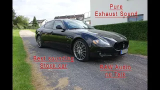 Maserati Quattroporte Sport GTS Tribute Autobahn Exhaust Engine Sound Only Top Speed Highway RAW