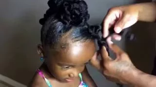 Jumbo Twist Braid Protective Style for Natural Hair Kids Tutorial