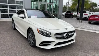 2018 Mercedes-Benz S 560 4MATIC Coupe White