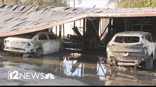 Neighbors believe early morning apartment fire in Phoenix was intentionally set