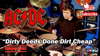 AC/DC "Dirty Deeds Done Dirt Cheap" (Isolated Drums Only) By: Adam Mc - 16 Year Old Kid Drummer