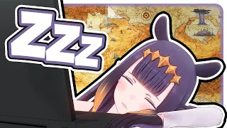 Ina falls asleep during history lesson 【Hololive EN】