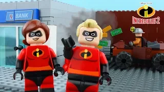 LEGO Incredibles STOP MOTION LEGO Incredibles Underminer Bank Robbery | Incredibles 2 | Billy Bricks