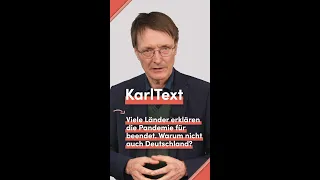 Viele Länder erklären die Pandemie für beendet. Warum nicht auch Deutschland? #KarlText #Shorts