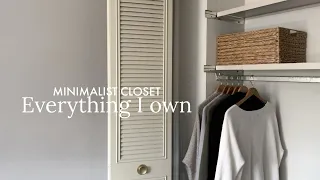 Minimalist Closet Tour | 4 seasons