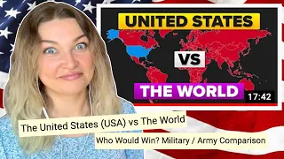 New Zealand Girl Reacts to USA VS THE WORLD | WHO WOULD WIN? | A MILITARY COMPARISON