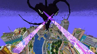 Minecraft Wither Storm Mod Vs City