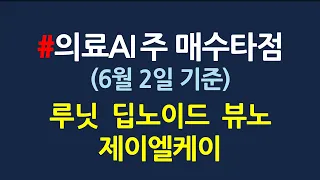 의료용 AI 관련주 매수타점_6월2일