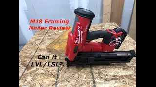 Milwaukee M18 Fuel Framing Nailer Review | 2744-20 | 21 degrees | Cordless performance