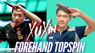 Forehand Topspin Technique with Penhold Racket by Xu Xin