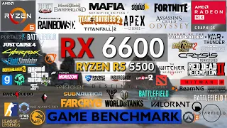 RX 6600 & R5 5500 in 2024 | 107 Game Benchmarks [1080p]