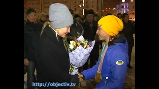 В Харьков вернулись чемпионы Паралимпиады в Пхенчхане (ВИДЕО)