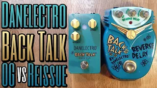 Danelectro Back Talk vs Back Talk reissue - reverse delay comparison!