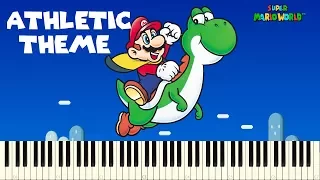 ♪ Super Mario World: Athletic Theme - Piano Tutorial