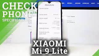 How to Find Advanced Details about Xiaomi Mi 9 Lite  – Check Specification