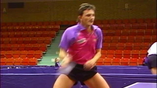 Jean-Michel Saive - Practice at the 1993 World Championships