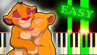 CAN YOU FEEL THE LOVE TONIGHT from THE LION KING - Easy Piano Tutorial