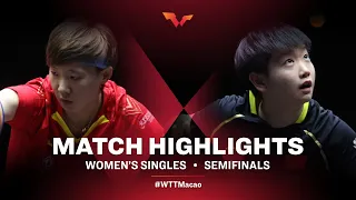 Wang Manyu vs Sun Yingsha | WTT Macao Semifinals HIGHLIGHTS