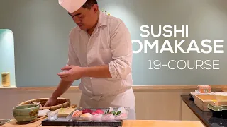 $150 Sushi Omakase At A Cosy & Homey Sushi-ya - Sushi Older Chef * Vlog | 4K