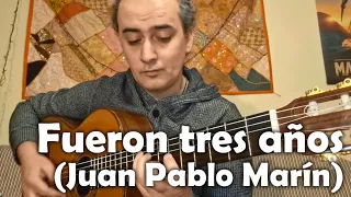 Fueron tres años (tango) solo guitar arrangement