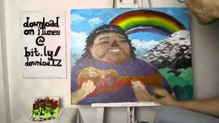 Israel "IZ" Kamakawiwo'ole - Somewhere Over The Rainbow (Painting)