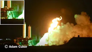 SpaceX Raptor 2 Test (Green Flash)