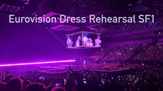 Eurovision 2024 Dress Rehearsal SF1 Opening | Eleni Foureira, Eric Saade & Chanel