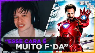 ARUAN REAGE A ASSIM VIVE ROBERT DOWNEY JR., O ATOR BILIONÁRIO DE HOMEM DE FERRO - Cortes do Aruan