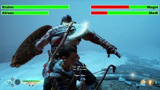 Kratos & Atreus vs. Magni & Modi with healthbars (Edited By @kobewhitley )