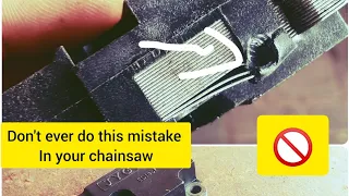 Don't do this mistake in your chainsaw | Kicker not working