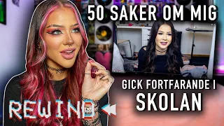 REAGERAR PÅ MIN FÖRSTA YOUTUBE VIDEO | 50 SAKER OM MIG