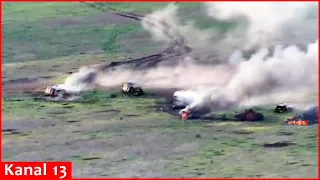 The "turtle" tank column, which the Russian army is proud of, was ambushed in direction of Bakhmut