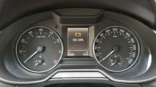 Skoda Octavia 3 - how to check the Battery Level