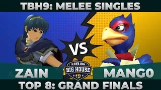 Zain vs Mang0 - GRAND FINALS: Melee Singles Top 8 - TBH9 | Marth vs Falco
