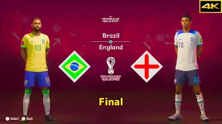 FIFA 23 | BRAZIL vs. ENGLAND | NEYMAR vs. BELLINGHAM | FIFA WORLD CUP FINAL | [4K]