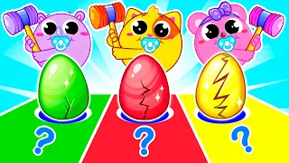 What's Inside The Surprise Eggs for Kids? | Funny Songs For Baby & Nursery Rhymes by Toddler Zoo