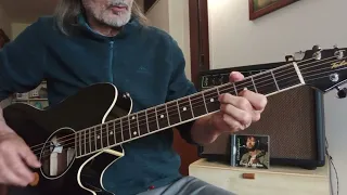 Acoustic blues in E, Eric Clapton style (Before You Accuse Me), fingerstyle guitar, acoustic guitar