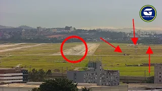 ATR É DESVIADO PARA GUARULHOS APÓS PROBLEMAS, POUSA NA PRINCIPAL E BOMBEIROS SEGUEM A AERONAVE