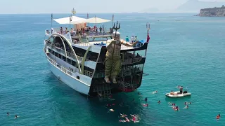Mega Star Cruise Kemer Yat ve Tekne Turu 5 Dakika Video www.medyakopter.site