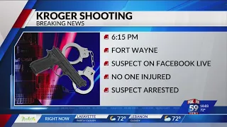 Suspect apprehended after shots fired at Fort Wayne Kroger