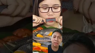 mukbang ular #reaction