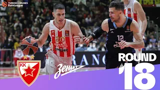 Zenit escapes from Belgrade with OT win! | Round 18, Highlights | Turkish Airlines EuroLeague