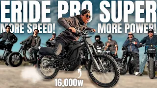 UNRELEASED: 72v E Ride Pro Super SS - 16000w FASTER Than Sur Ron! | First Ride