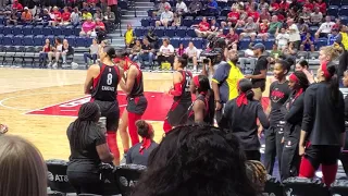 WNBA Las Vegas Aces Danced into a Win over the Washington Mystics