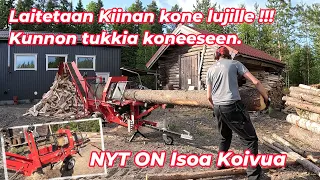 Firewood with Chinese firewood processor - is the machine at its limit? Let's use huge logs!