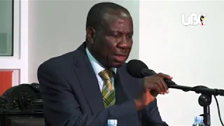 Finance Minister Matia Kasaija before the land commission