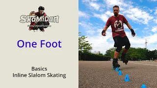 One Foot | Trick Clip | Basics | Inline Freestyle Slalom Skating | SkaMiDan
